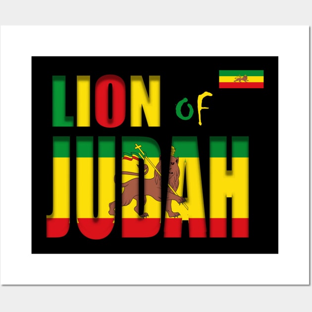 Lion of Judah, Reggae, Ethiopian, Rasta Wall Art by alzo